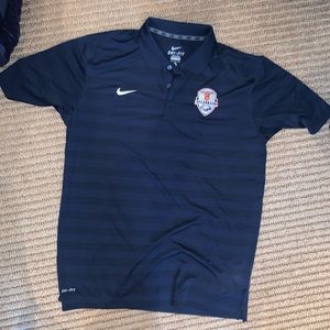 NIKE Dri-fit LARGE collared shirt